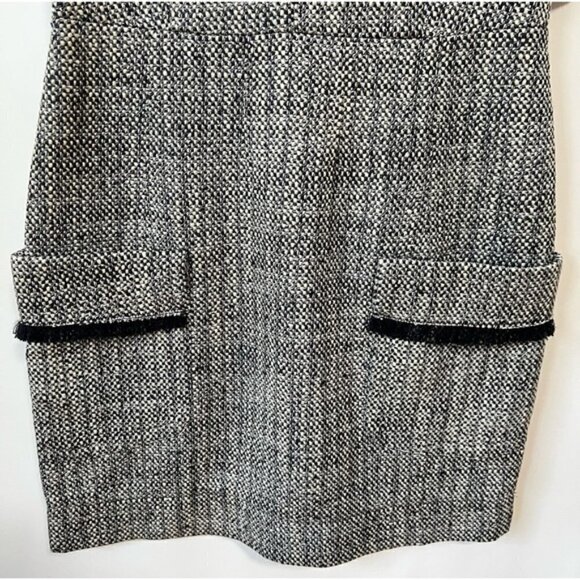 Anne Klein, Women's Wool Blend Tweed Mini Dress - Black/Gray. Size: 8. NWT - Picture 13 of 14